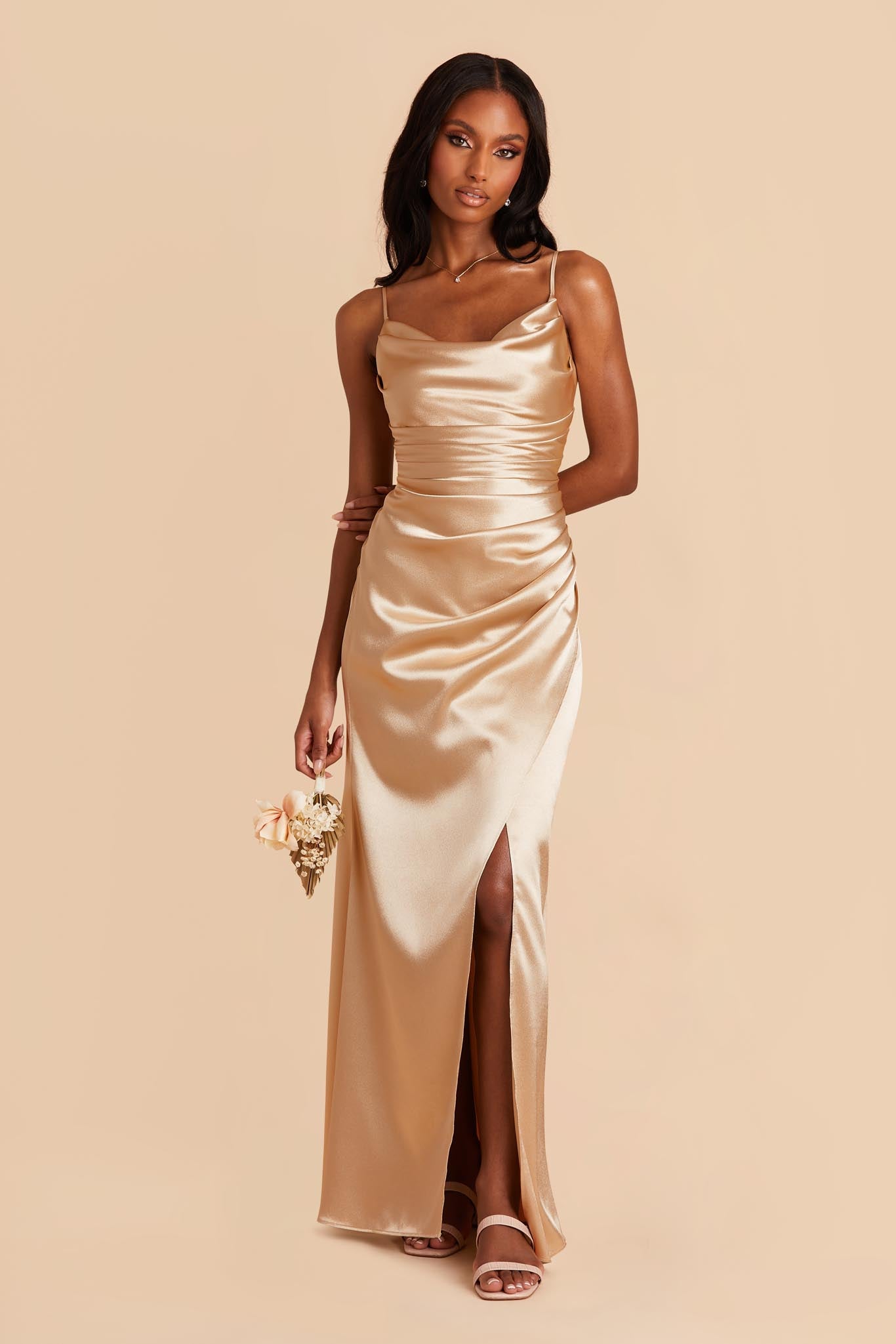 gold dresses for bridesmaids